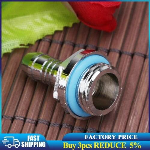 G1/4 Thread Soft Tube Hose Connector for PC Water Cooling System Accessory Outer diameter 6 mm /7.2 mm/9 mm/11 mm