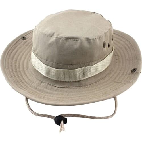 Fisherman Sunscreen Hat Adjustable Ide Brim Sun Fishing Bucket Hats For Men And Women Outdoor Camping Solid Color Travel Caps