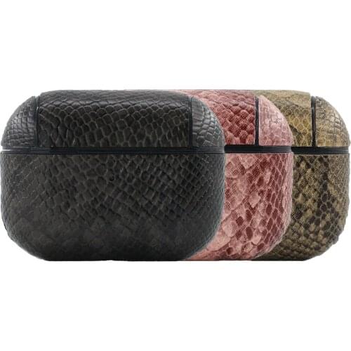 Skeypaik Luxury High Quality Durable Shockproof Full Protection PU Leather Earphone Case For Airpods 1 2 3 Pro Cover Funda Coque