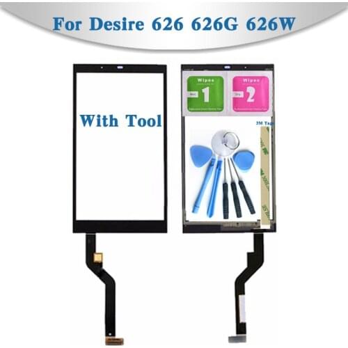 Replacement High Quality 5.0" For HTC Desire 626 626G 626W Touch Screen Digitizer Sensor Outer Glass Lens Panel