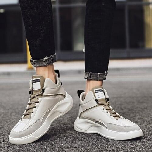 Sports Sneakers Sport Shoes Men High Top Sneakers Casual Gym Zapatos Casuales Para Hombre Cool White Trainers Male Man Mens