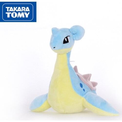 TAKARA TOMY 20 Cm Pokemon Laplace Plush Toy Cute Pendant Soft Plush Cartoon Animal Toy Doll Childrens Gift