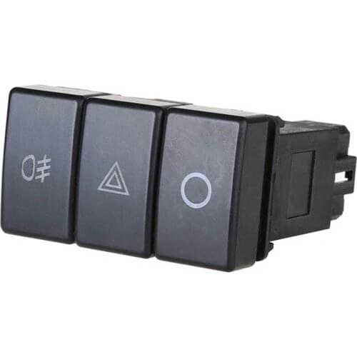 THREE TYPES Control Switch for Heavy Duty Truck(LED Fog Light Switch Button + LED Alarm Switch Button + LED Power Switch Button)
