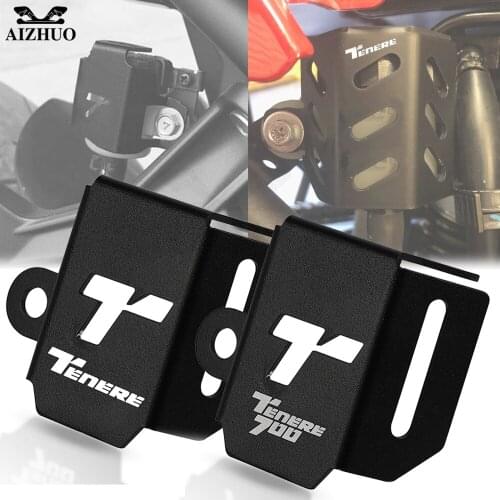 Motorcycle Rear Brake Fluid Reservoir Guard Cover Protector FOR YAMAHA Tenere 700 T7 Rally XTZ690 XTZ700 XT700Z 2019 2020 2021