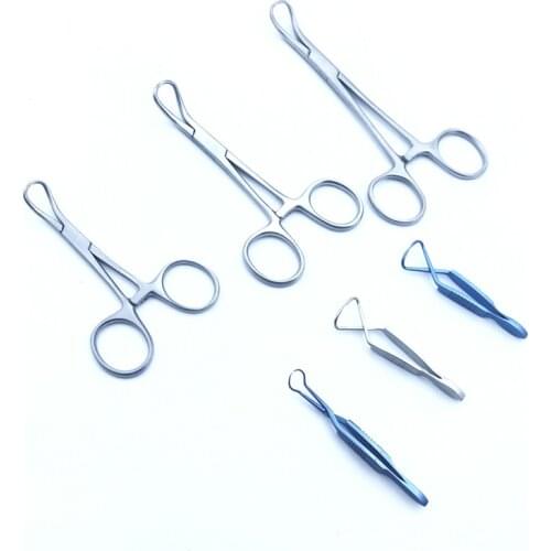 Stainless Steel Titanium Cloth Towel Clamp Ophthalmic Veterinary Surgical Instruments Articulos Veterinarios