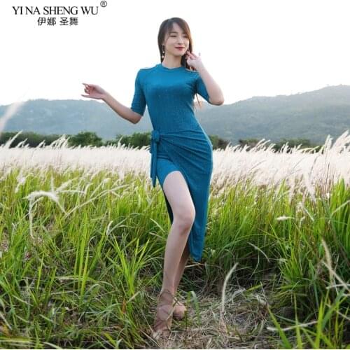 Womens Belly Dance Dress Suit Practice Clothes New Sexy Sequin Irregular Long Skirt Oriental Bellydance Set Performance Suit