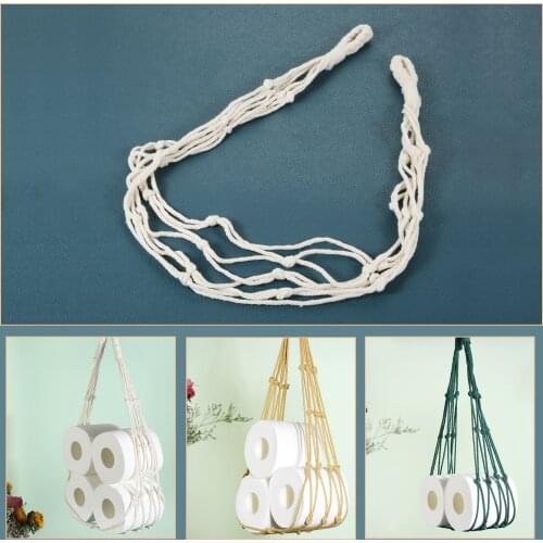 1 set Hand Knit Toilet paper roll storage toilet paper holder bathroom accessories For toilet paper Books Hotel Home