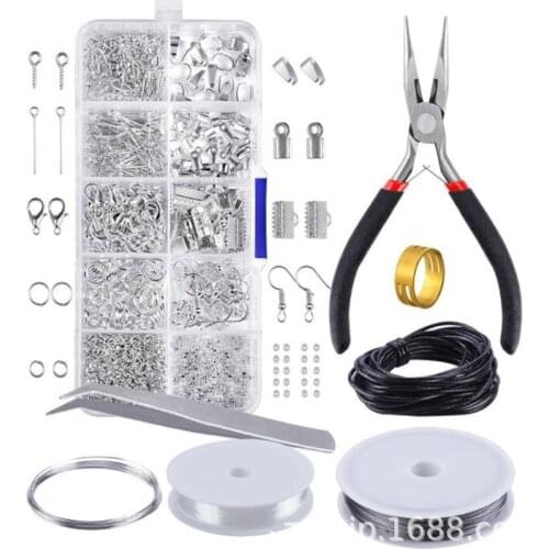 1set DIY handmade accessories Jewelry accessories combination set open closed ring lobster buckle send ring hand tool pliers