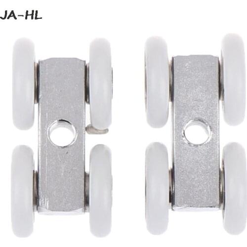 1Pcs/2Pcs 21mm Sliding Door Roller Bathroom Wardrobe Door Hanging Wheels For Furniture Hot