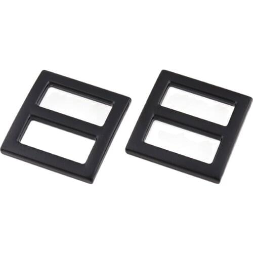 10pcs 18mm Black Buckle for Clothes Scarf Adjust Buckle T-shirt Garment Accessories Knot Tri-glides Wire-formed Strap Leather