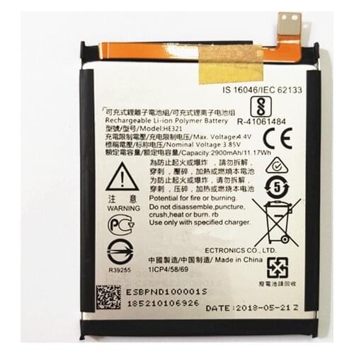 100% NEW High Quality 2900mAh HE336 HE321 Battery For Nokia 5 Dual SIM (TA-1053 DS) For Nokia 3.1 cell phone