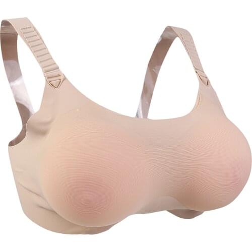 2Pack Silicone Pocket Bra Breast Forms Crossdresser Bra Mastectomy Bra 1000g