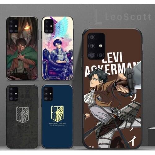 Anime Japanese attack on Titan Phone Case For Samsung A40 A50 A51 A71 A20E A20S S8 S9 S10 S20 Plus note 20 ultra 4G 5G