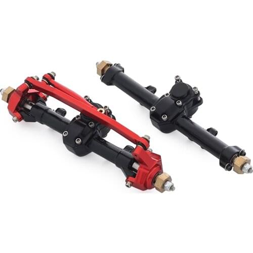 Anodic Oxidation Metal Front Rear Axle for 1/24 RC Crawler Car Axial SCX24 90081 C10 Parts Upgrade Accessories