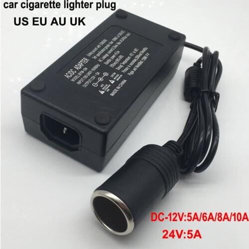 Car cigarette lighter AC adapter 110V 220V to 12V 5A 6A 8A 10A power adapter converter inverter DC T transformer lighter