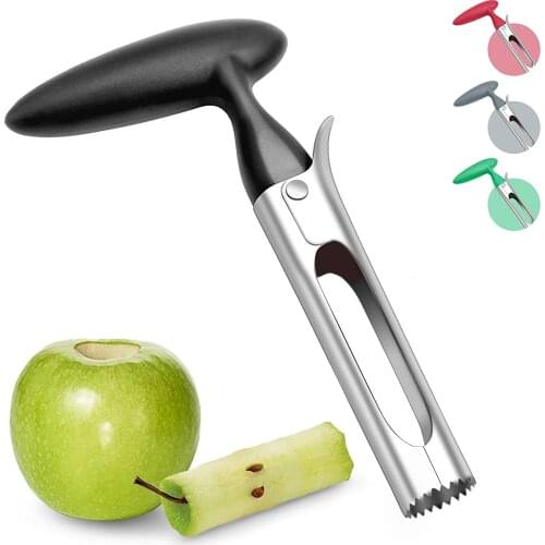 BalleenShiny High-quality Stainless Steel Fruit Corer Apple Corer Household Kitchen Pulp Separator Apple Quick Corer Tool