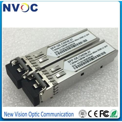 Free Shipping 1.25G CWDM SFP 1270nm 1290nm 1310nm 1330nm 1370nm 1350nm 20KM Optic CWDM SFP Transceiver
