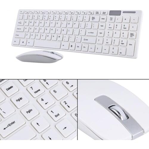 Mini Slim Optical 2.4G Wireless Keyboard With Ultra-Thin Mouse Mice USB Receiver Combo Kit For MAC PC Windows Computer Keyboard