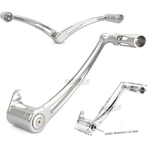 CNC chrome Brake Arm lever for harley softail Fat Boy FLSTF heel toe shift lever fatboy shifter peg Heritage Softail FLSTC 00-17