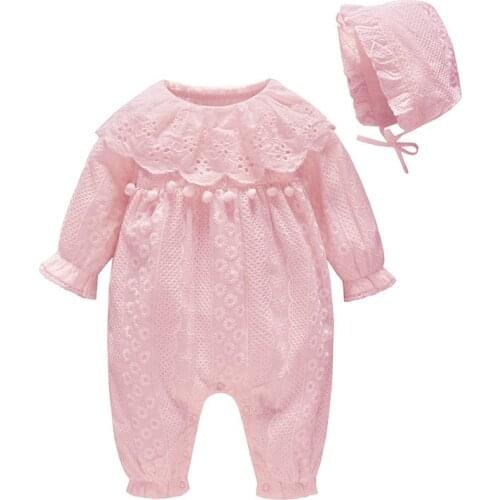 Vlinder Baby girl clothes Baby Rompers infant clothing 2pcs set Pure Cotton Baby Coveralls Climbing Clothes baby girl jumpsuit