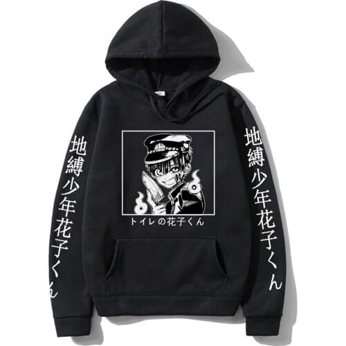 Harajuku Toilet Bound Hanako Kun Unisex Hoodies Japanese Anime Printed Mens Hoodie Streetwear Casual Sweatshirts