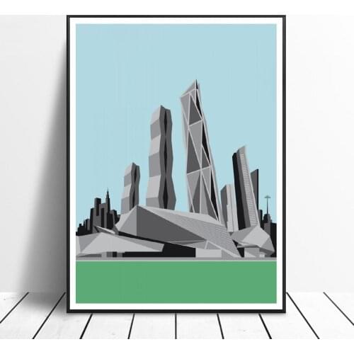 Art Buildings Canvas Print Wall Art Poster Picture Modern Picture Home Decor