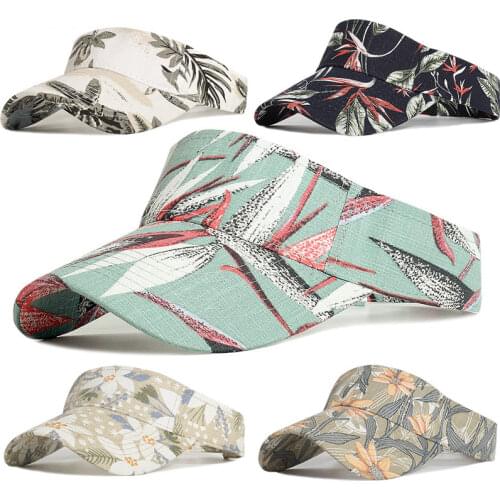 New Summer Sun Hats for Women Men Print Classic Sun Cap Fashion Beach Visor Hat Casual Riding Trucker Cap Chapeau Femme 2021