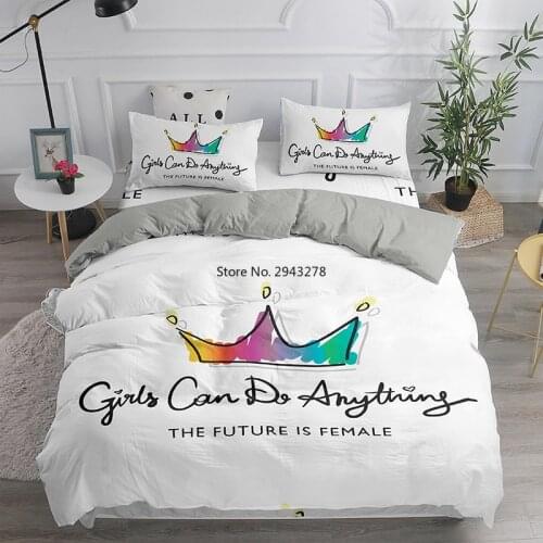 Cute 3D Print Bedding Set Queen King White Duvet Cover Set for 2 People Double Bed Kids Adults Bedclothes Home Textile Bed Linen