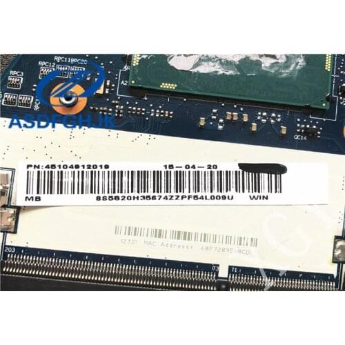 Laptop motherboard for Lenovo for YOGA3 14 Motherboard BTUU1 NM-A381 REV: 1.0 DDR3L with I7-5500U Non-integrated 100% test OK