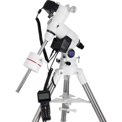 Maxvision GOTO automatic finder EXOS-2/EQ5 equatorial mount tripod base 1.5 inch steel feet with illuminated polar axis mirror