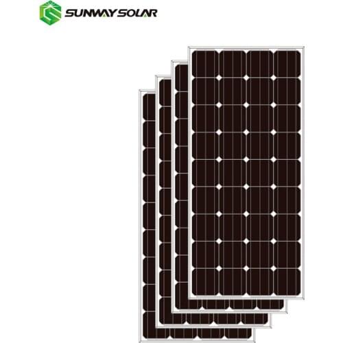 Monocrystalline Kit 100w Solar Panel 100 Watt 12 Volts IP67 156*104.5 Cell Anodic Aluminium Alloy 25 Years SUNWAY