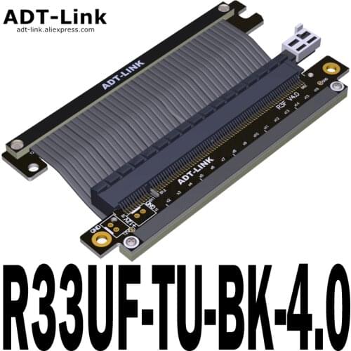 PCIe 4.0 16X To 16X Wiring Is Suitable for ITX Motherboard Case Double Reverse Graphics Card Extension Cord PCI-e 4.0 GEN4