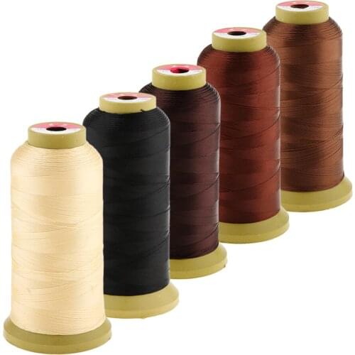 5Spool Hair Weaving Sew Sewing Weft Thread for Wig Bangs 0.2mm