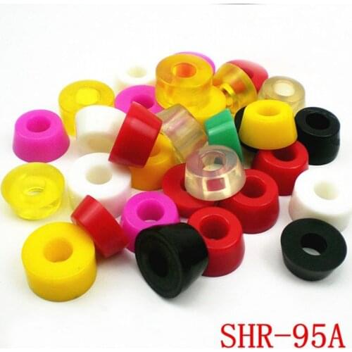 SHR-95A Skateboard PU Gasket Double Tilt Stunt Skateboards Shim Penny Board Shock Absorption Bracket Buffer Pads 4 Piece Per Set