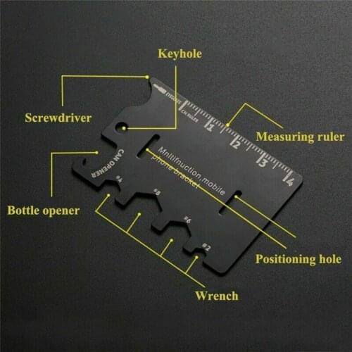 Portable Pocket Card Multi-Tools Phone Stand Opener EDC Tighten Screws Tool Kits