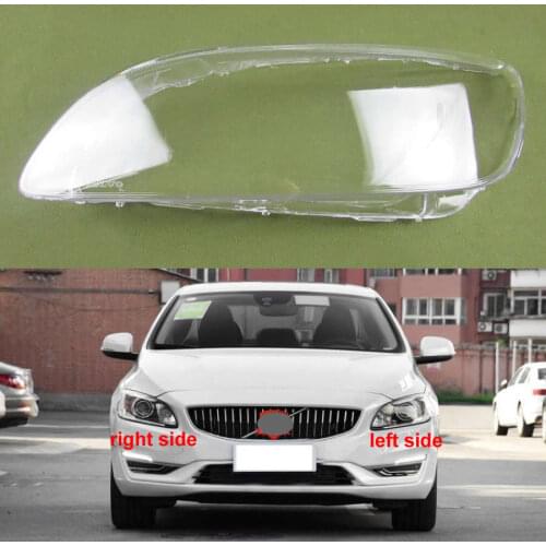 For Volvo S60 S60L 2014 2015 2016 2017 2018 2019 Headlight Cover Transparent Lampshade Headlight Shell Cover Headlamp Shell Lens