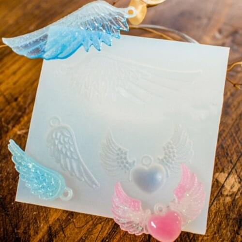Wings hanging silicone mold DIY epoxy mold jewelry jewelry mold Decoration ornament tool
