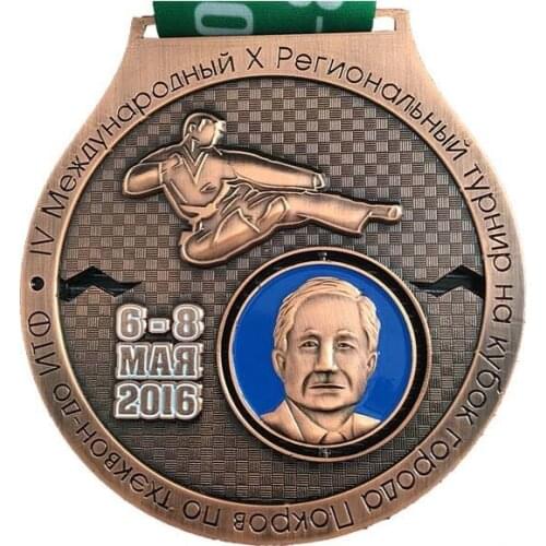 Promotion customer 3D design sport metal medal souvenir Taekwondo Competition Medal of Excellence