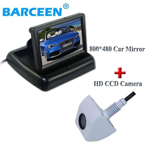 12V Universal Parking Kit 4.3 Inch rear view camera monitor + Night Vision 170 Degree Car CCD Rear View Camera