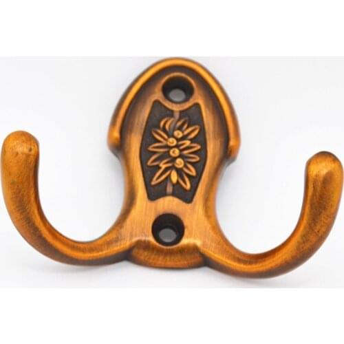 030 Vintage Zinc Alloy Robe Hook for Bathroom Hook Wall Cloth Hooks Coffee