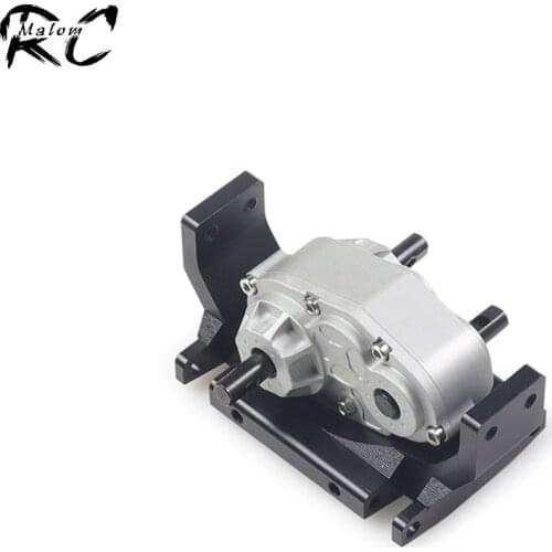 1 Set Metal D90 Gearbox Transfer Case with 72MM Mount Plate for 1/10 RC Crawler Car RC4WD D90 D110 TF2 Axial SCX10 Upgrade Parts