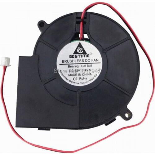 10 Pieces LOT Gdstime DC 12V Ball bearing Cooling Brushless Exhaust Blower Fan 2Pin 9733S 97mm 97x97x33mm 9733