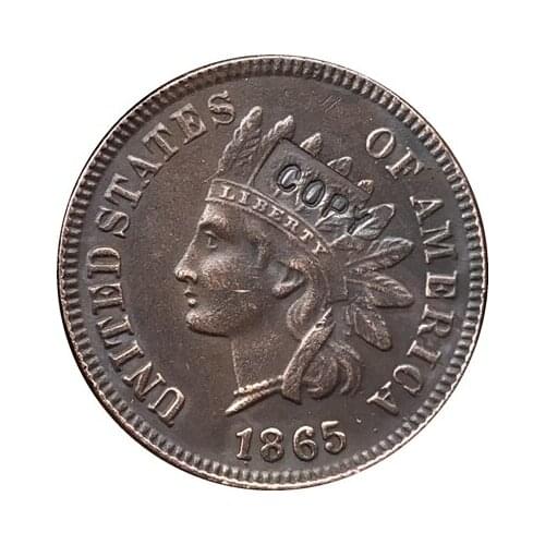 1865 Indian head cents coin copy