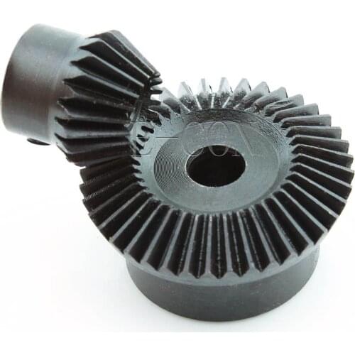 2pcs 1M 40T 20T Metal Umbrella Tooth Bevel Gear 90 Angle Set Kit Ratio 2:1