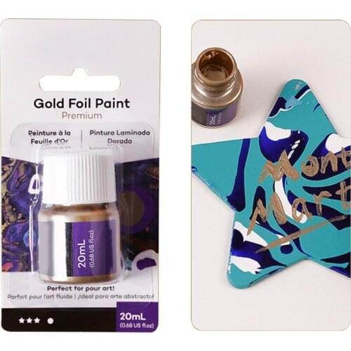 20ML Pigment Acrylic Paint Pouring Medium Foil Paint for artist DIY Art Supplies