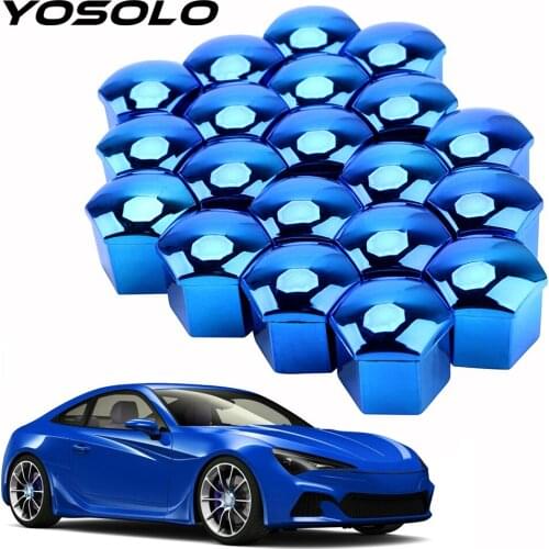 20 Pieces 19mm Auto Hub Screw Cover Anti-Rust Car Wheel Nut Caps Car Tyre Nut Bolt Protection Covers Caps Universal Car Styling