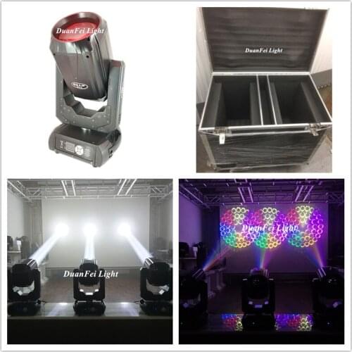 4pcs+flycase) 2019 New Super Beam 260W 18 dmx channel gobo light stage spot lyre 260 beam