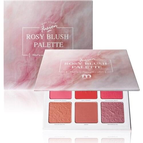 Brand Makeup 9 Color Blush Powder Palette Foundation Lasting Moisturizing Eyeshadow Mineral Contour Pigment