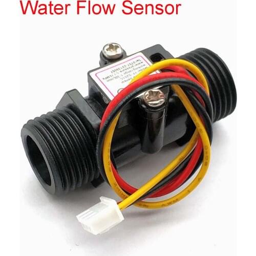 Water Flow Meter Flowmeter Hall Flow Sensor Indicator Counter Caudalimetro G1/2 0.5-25L/min 1.2MPa F=6*Q Flow Sensor
