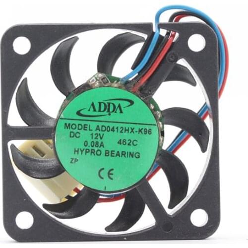 For ADDA AD0412HX-K96 DC 12V 0.08A 4006 40*40*6mm 4CM thin silent cooling fan